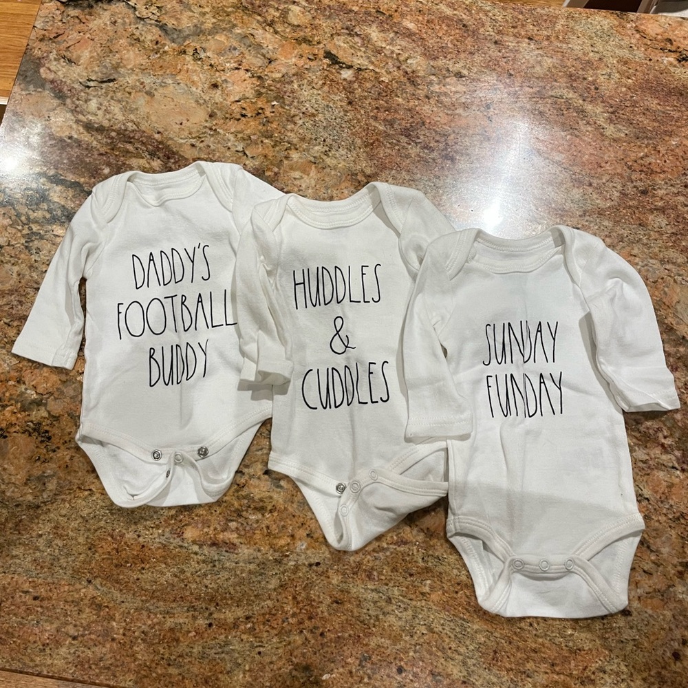 Rea Dunn football onsies